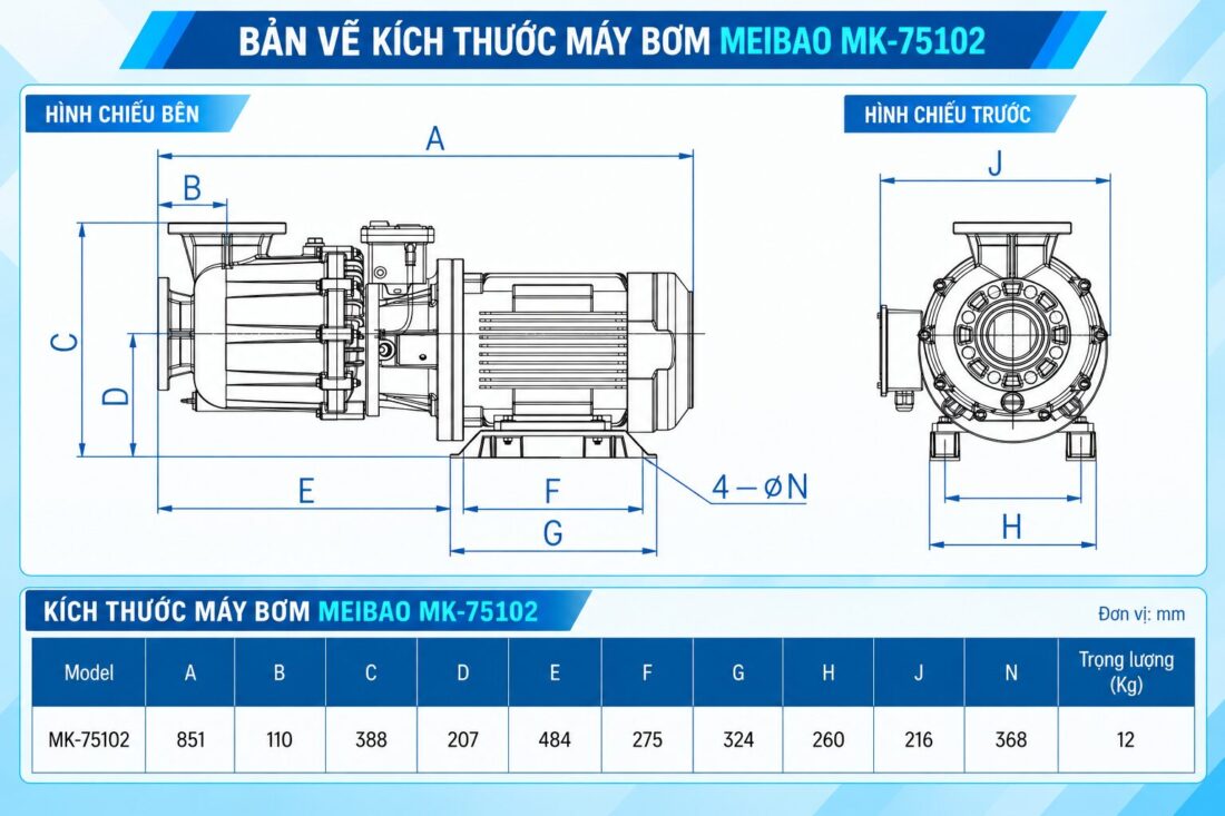 kich thuoc may bom tu moi chong an mon mk 75102